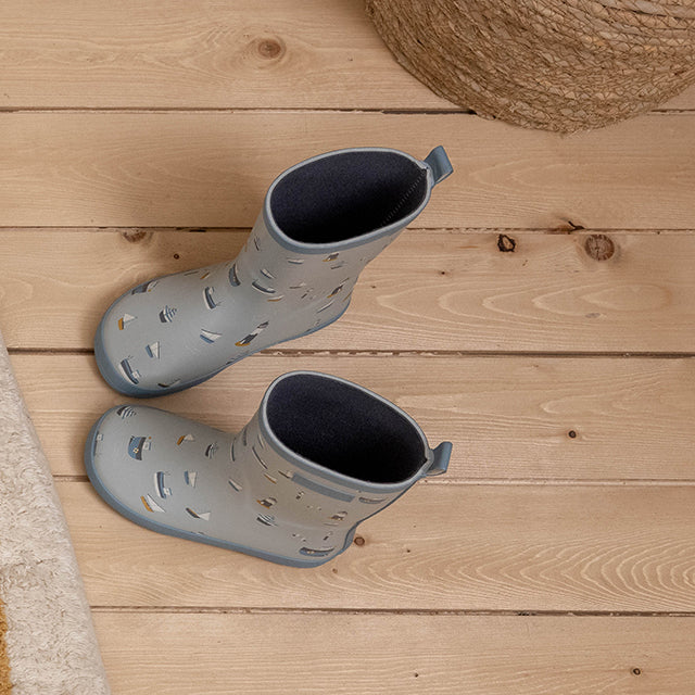 Bērnu gumijas zābaki Sailors Bay, Toddler Kids Rain Boots, Little Dutch, LD120228 LD120211