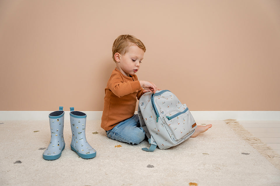 Bērnu gumijas zābaki Sailors Bay, Toddler Kids Rain Boots, Little Dutch, LD120228 LD120211
