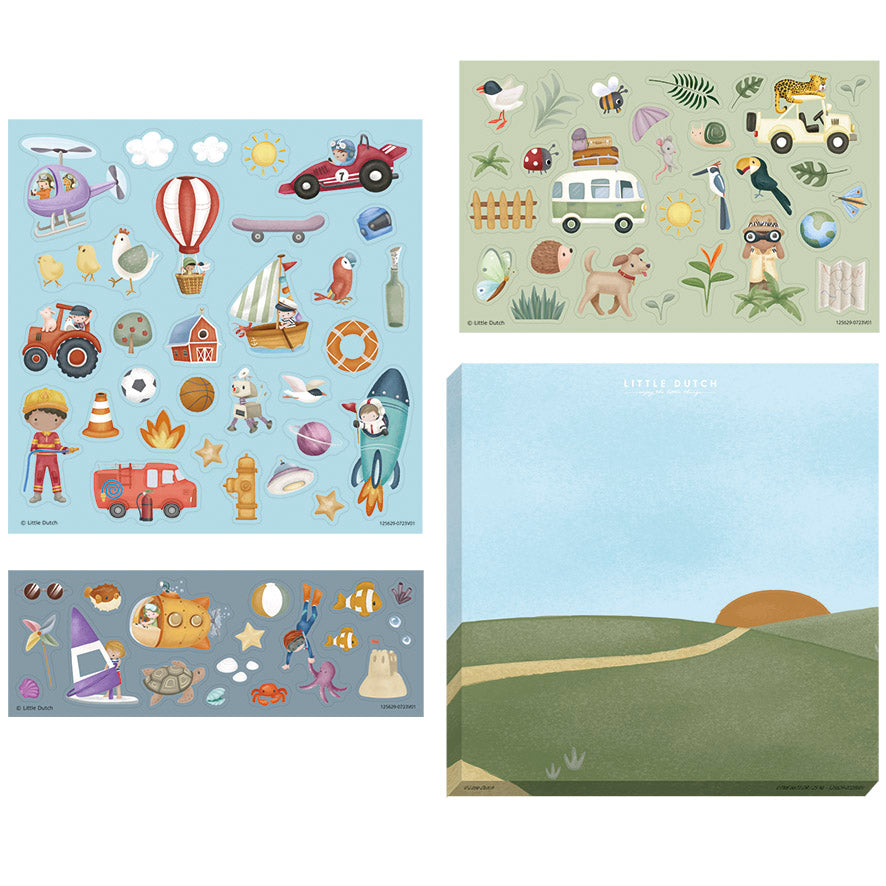 Uzlīmju komplekts Jim and Friends, Sticker Set, Little Dutch, LD125629