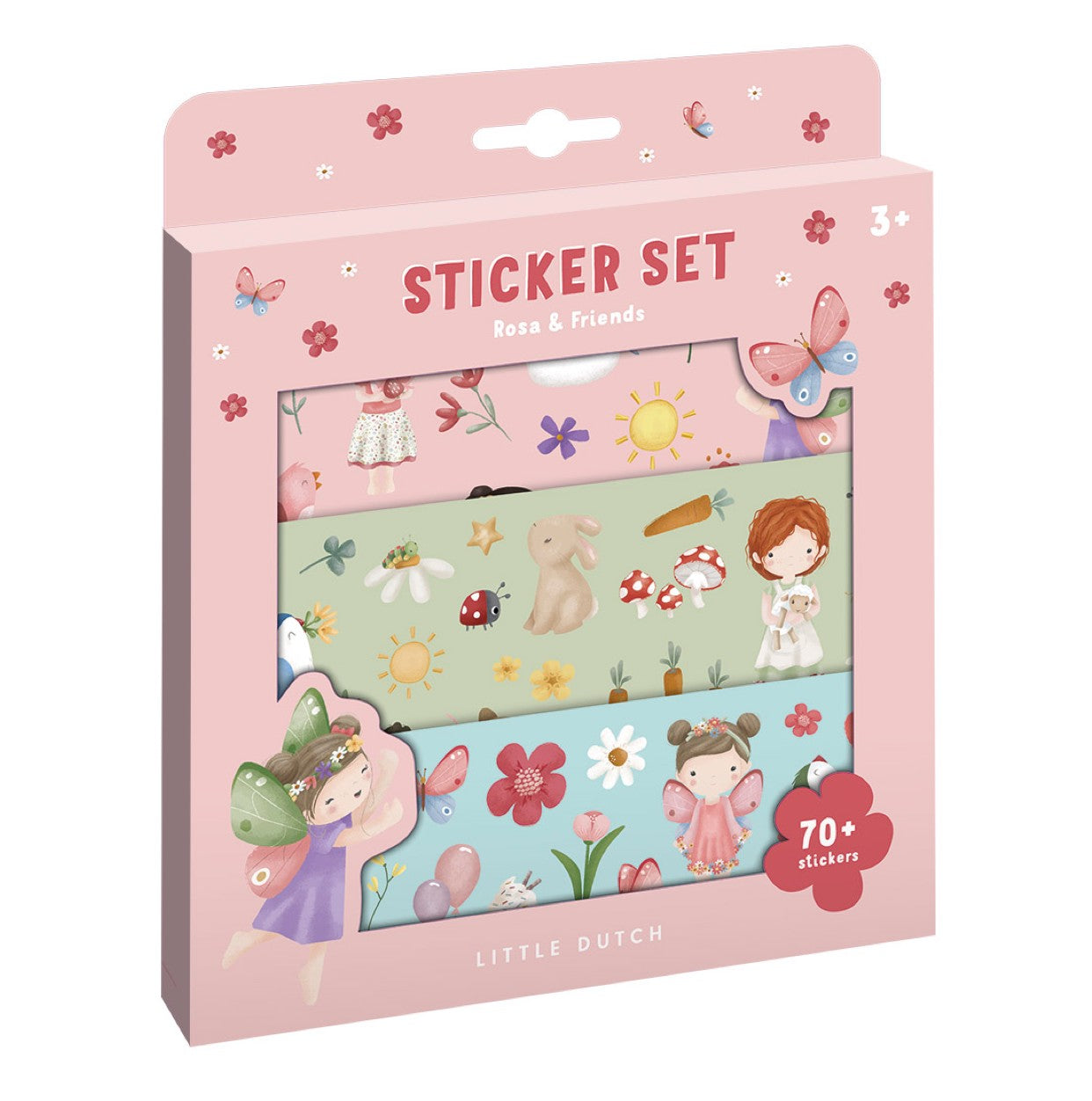Uzlīmju komplekts Rosa and Friends, Sticker Set, Little Dutch, LD125636