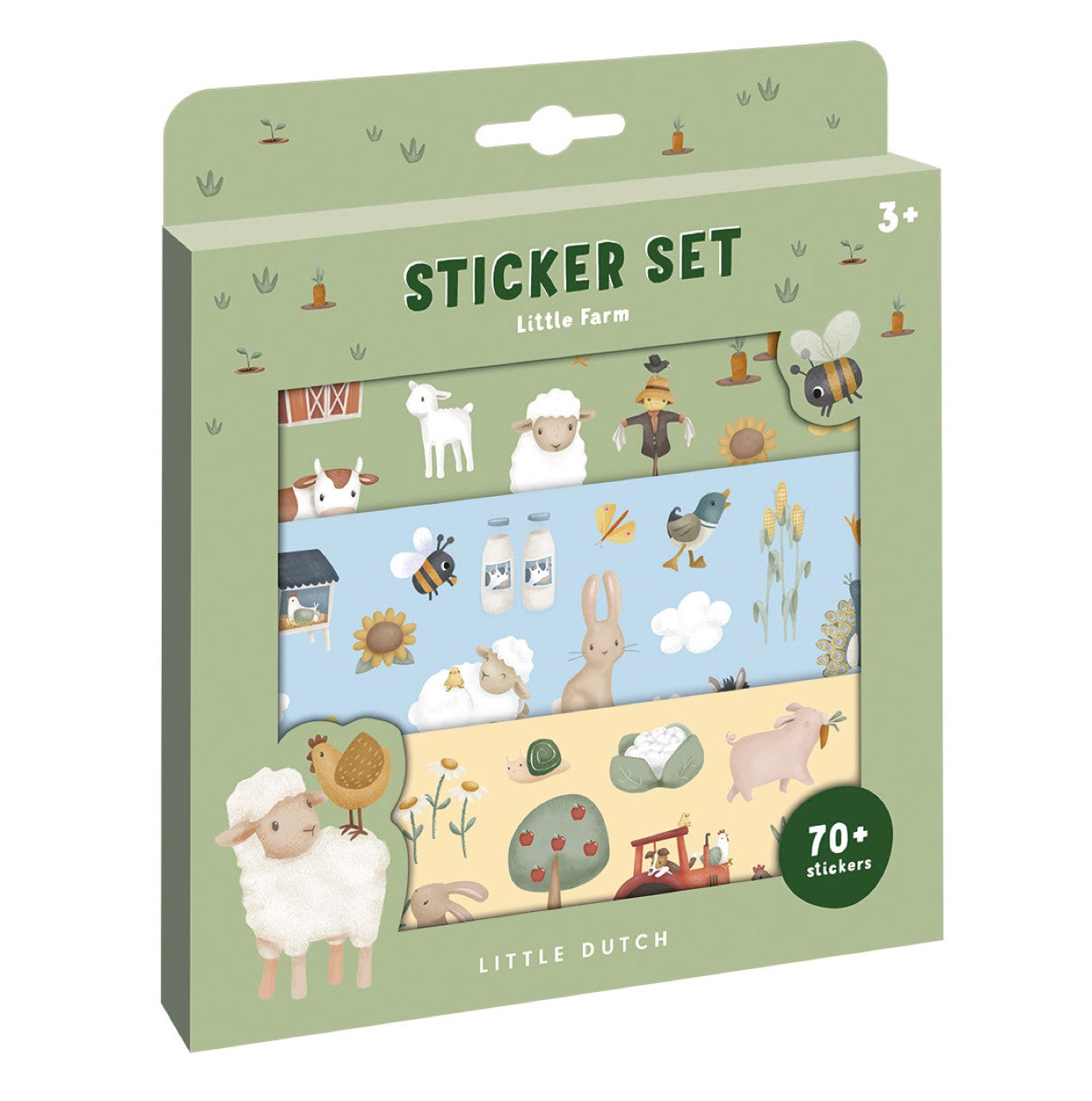 Uzlīmju komplekts Little Farm, Sticker Set, Little Dutch, LD125643