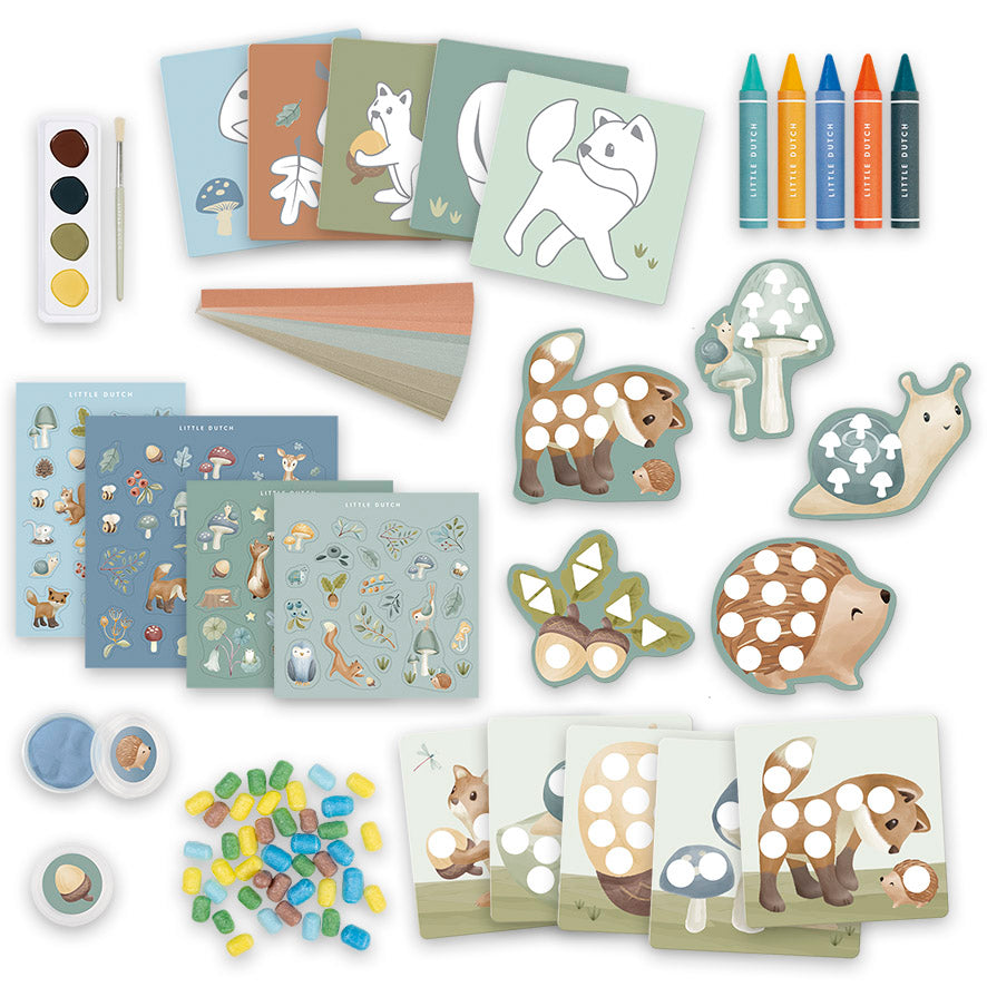 Radošais komplekts XL, Forest Friends Creativity Box, Little Dutch, LD126046