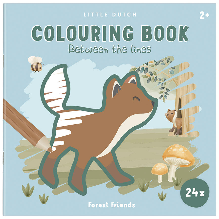Krāsojamā grāmata, Forest Friends Coloring book, Little Dutch, LD126138
