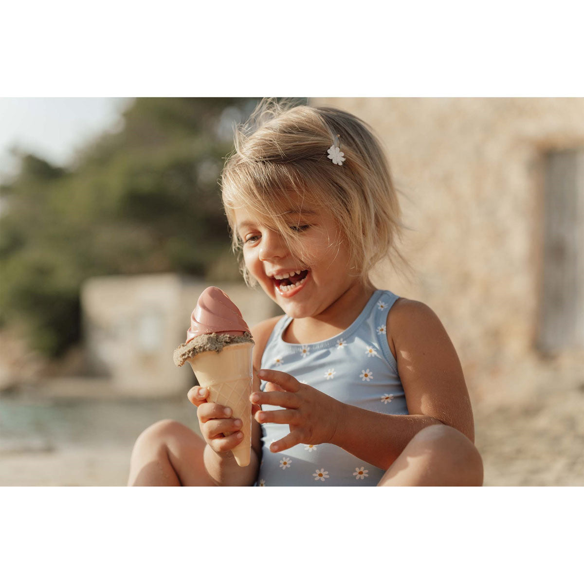 Pludmales rotaļlietas Saldējums, Ice Cream Beach Toys Ocean Dreams Blue, Little Dutch, LD2012315