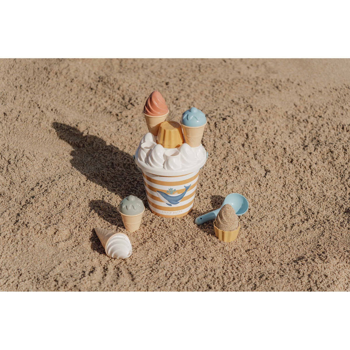 Pludmales rotaļlietas Saldējums, Ice Cream Beach Toys Ocean Dreams Blue, Little Dutch, LD2012315
