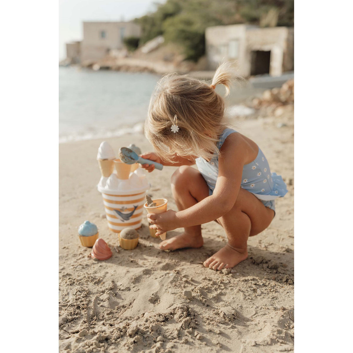 Pludmales rotaļlietas Saldējums, Ice Cream Beach Toys Ocean Dreams Blue, Little Dutch, LD2012315