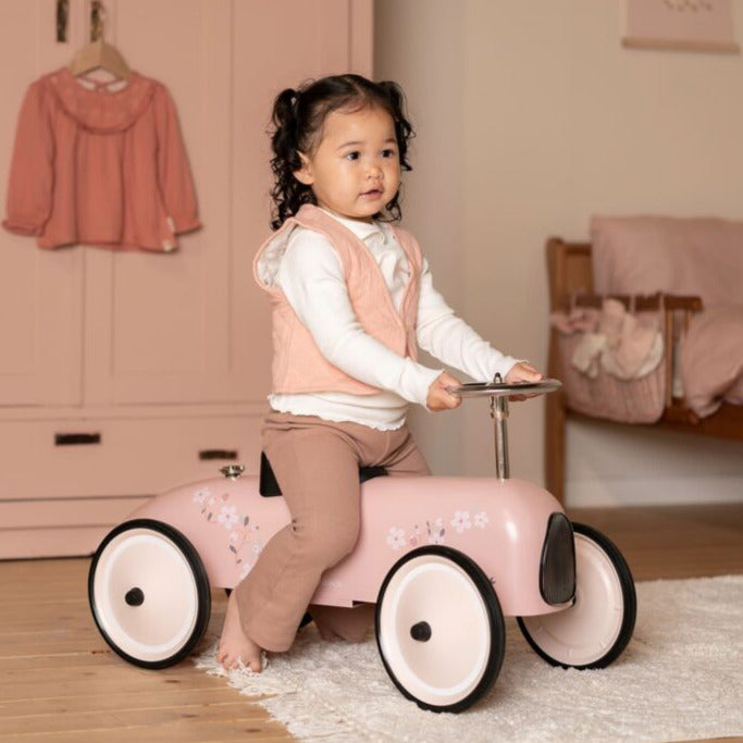 Stumjamais auto, Pink Retro Roller, rozā, Little Dutch, LD2013744