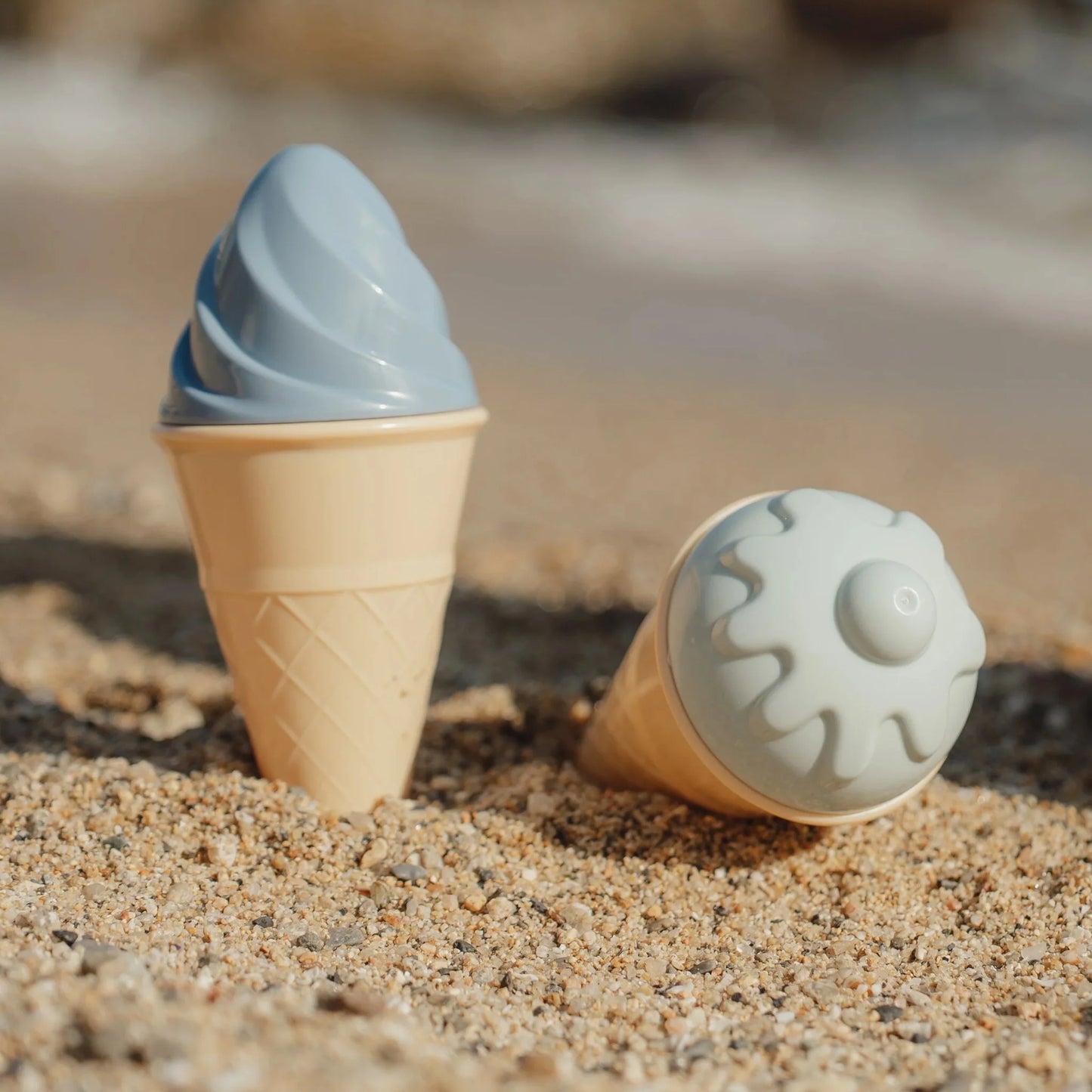 Pludmales rotaļlietas Saldējums, Ice Cream Beach Toys Ocean World Blue, Little Dutch, LD2016376