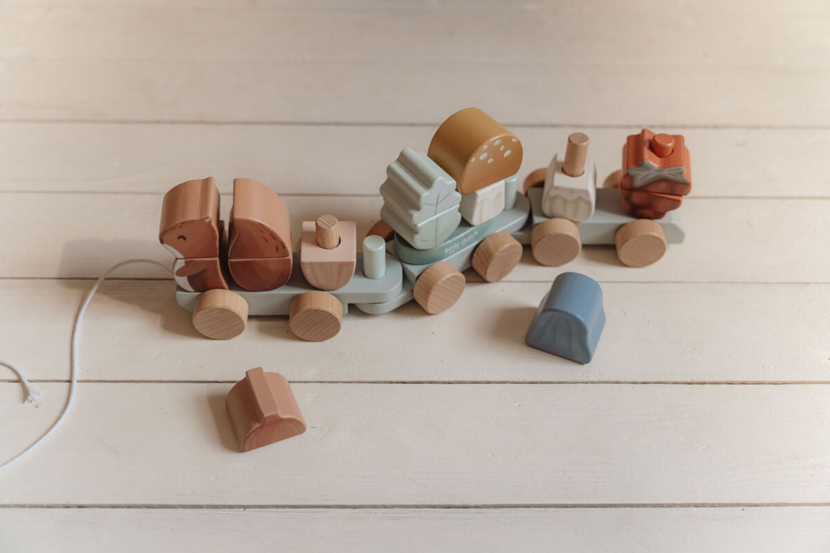 Koka vilciens Forest Friends, Stacking Train, Little Dutch, LD7235