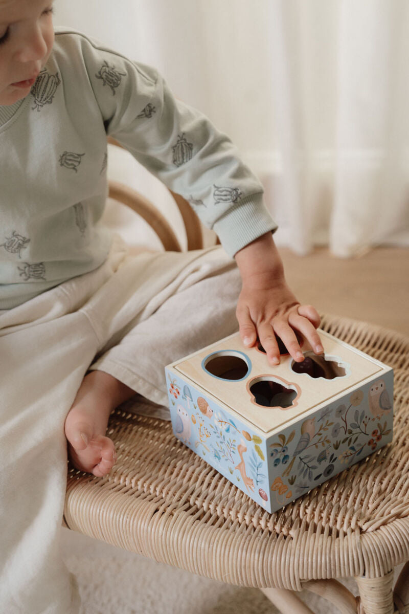Koka formiņu šķirotājs Forest Friends, Shape Sorter, Little Dutch, LD7247