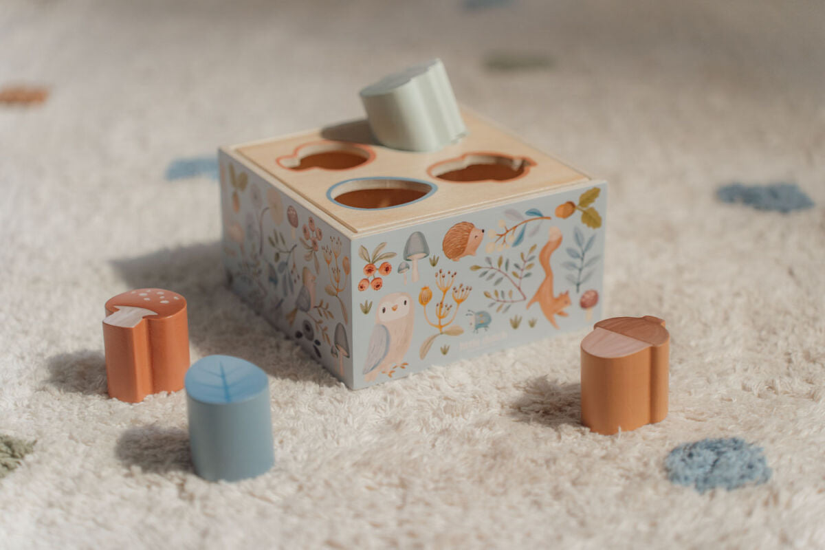 Koka formiņu šķirotājs Forest Friends, Shape Sorter, Little Dutch, LD7247