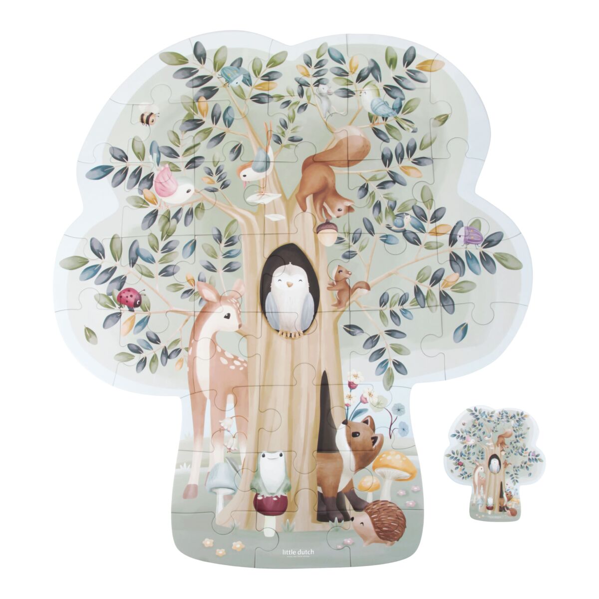 Lielizmēra grīdas puzle Forest Friends, Floor Puzzle XL, Little Dutch, LD7250