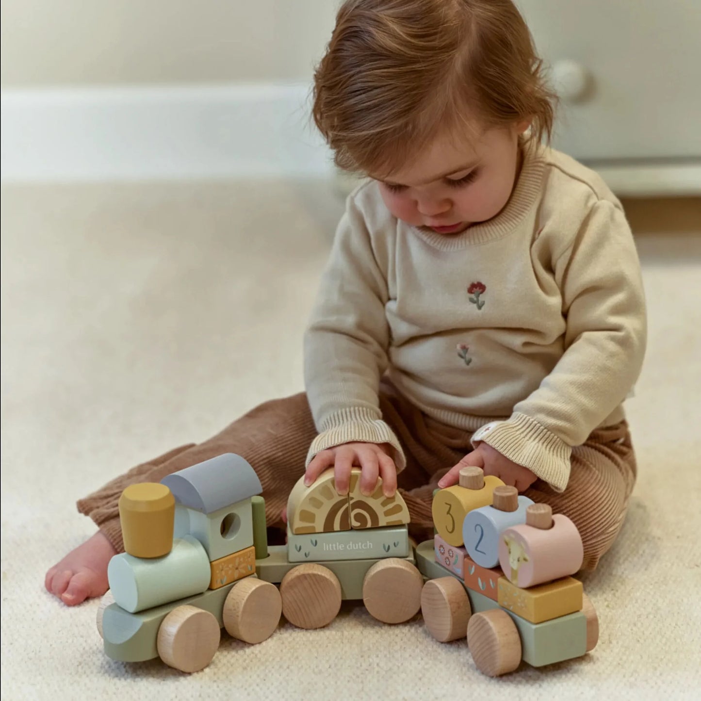 Koka vilciens Safari Friends, Stacking Train, Little Dutch, LD7435