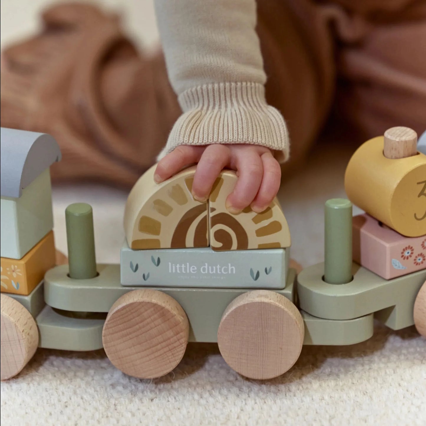 Koka vilciens Safari Friends, Stacking Train, Little Dutch, LD7435