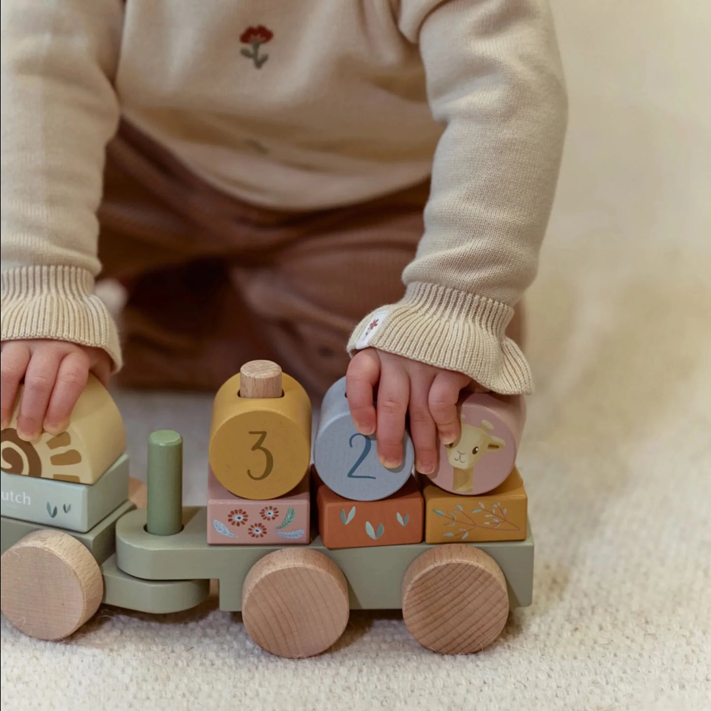 Koka vilciens Safari Friends, Stacking Train, Little Dutch, LD7435