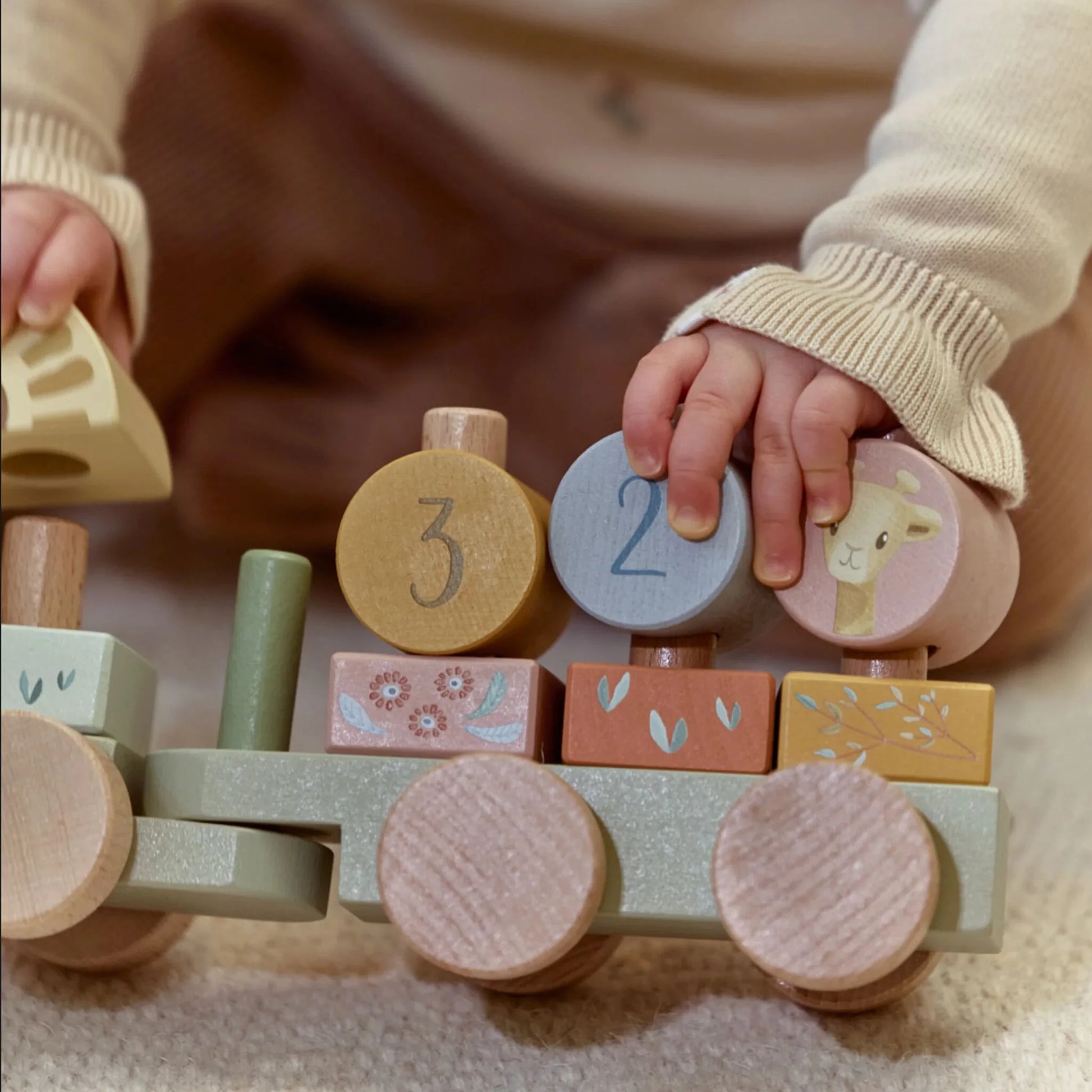 Koka vilciens Safari Friends, Stacking Train, Little Dutch, LD7435