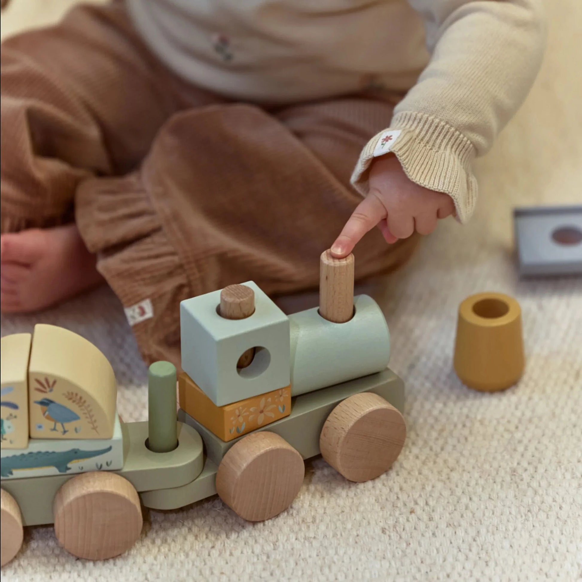 Koka vilciens Safari Friends, Stacking Train, Little Dutch, LD7435