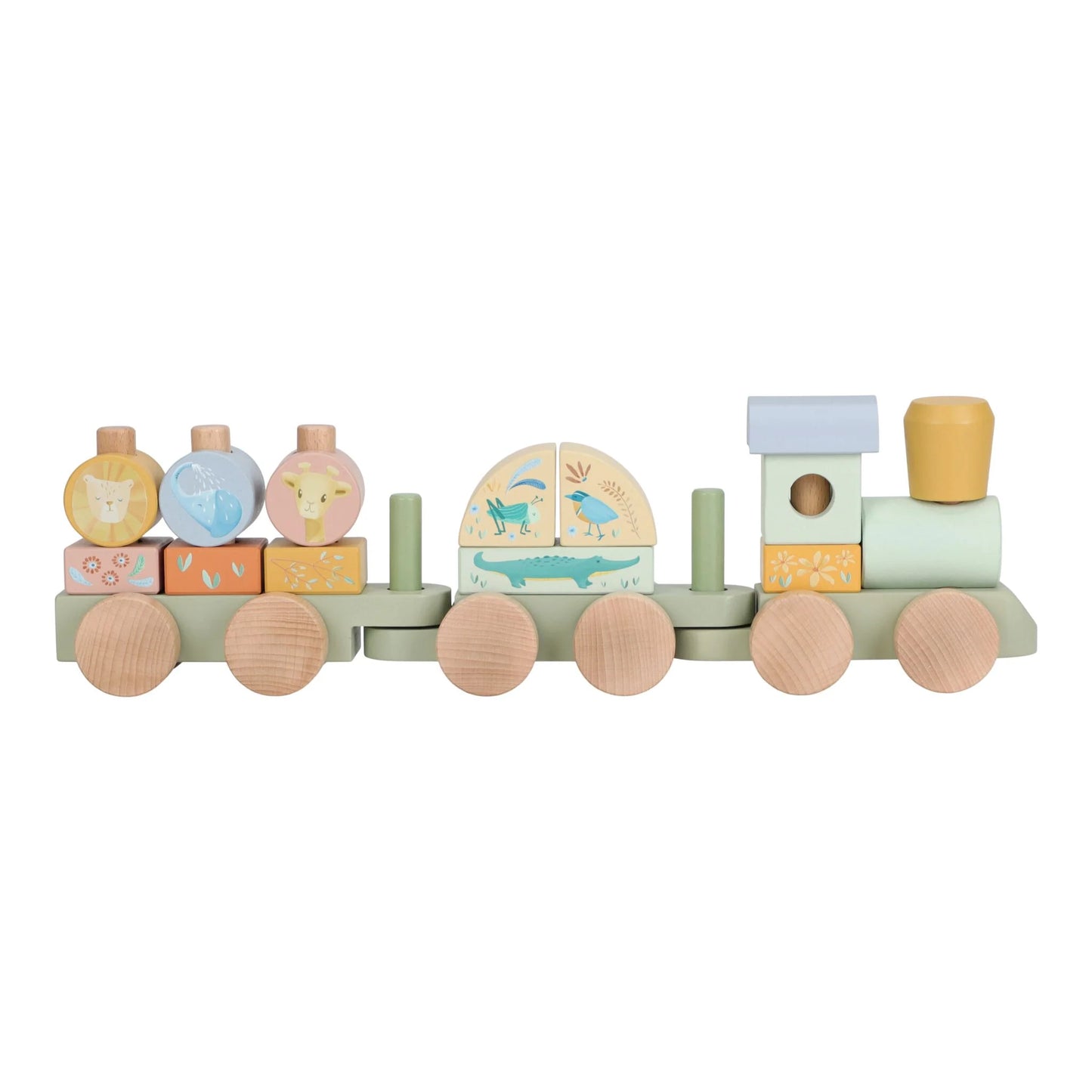 Koka vilciens Safari Friends, Stacking Train, Little Dutch, LD7435