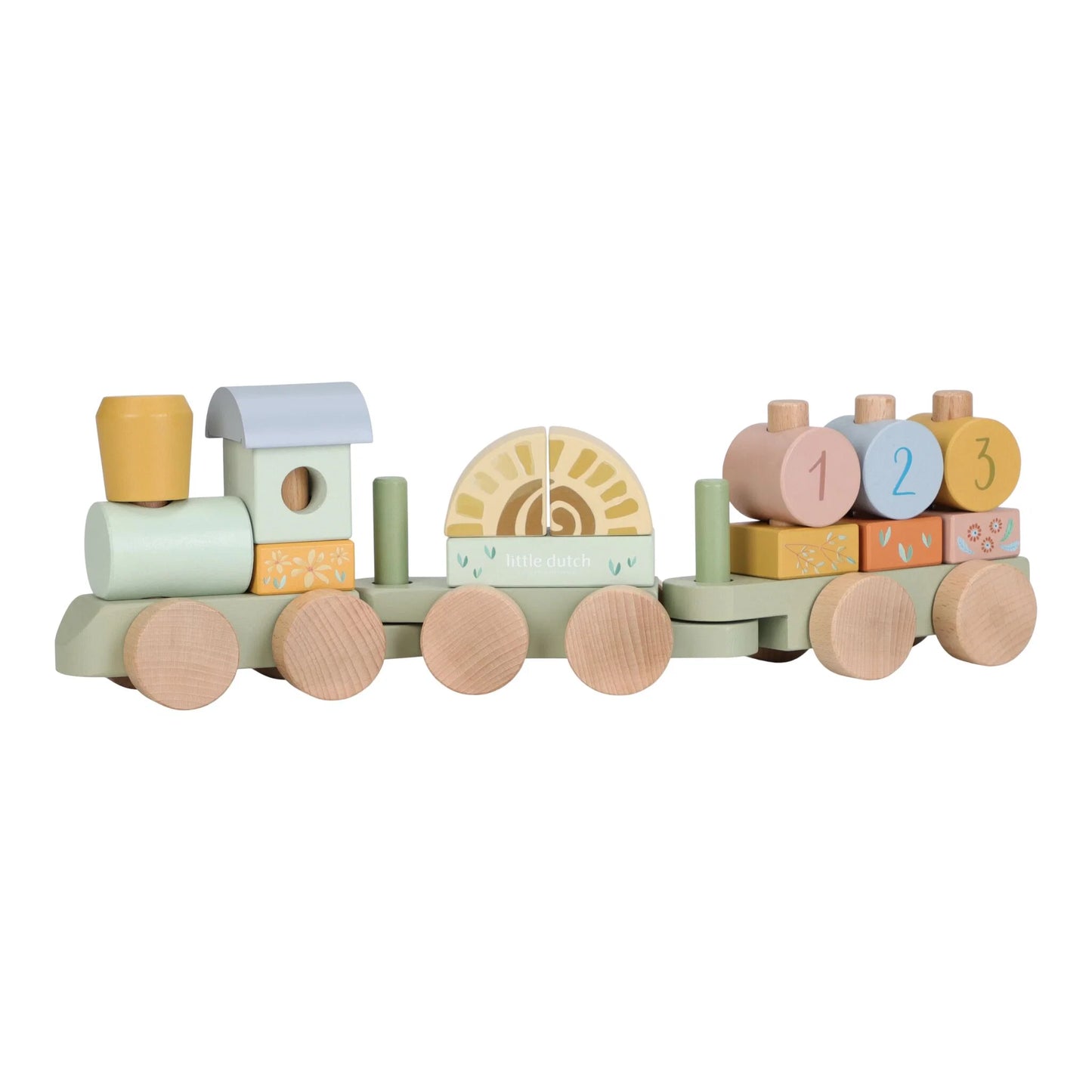 Koka vilciens Safari Friends, Stacking Train, Little Dutch, LD7435