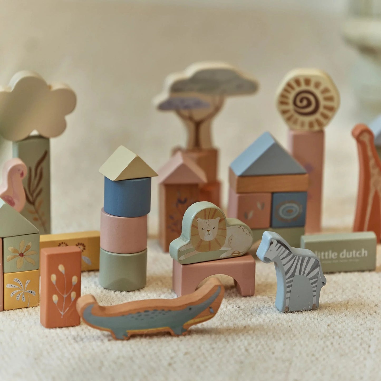 Koka kluči Safari Friends, Building Blocks, Little Dutch, LD7445
