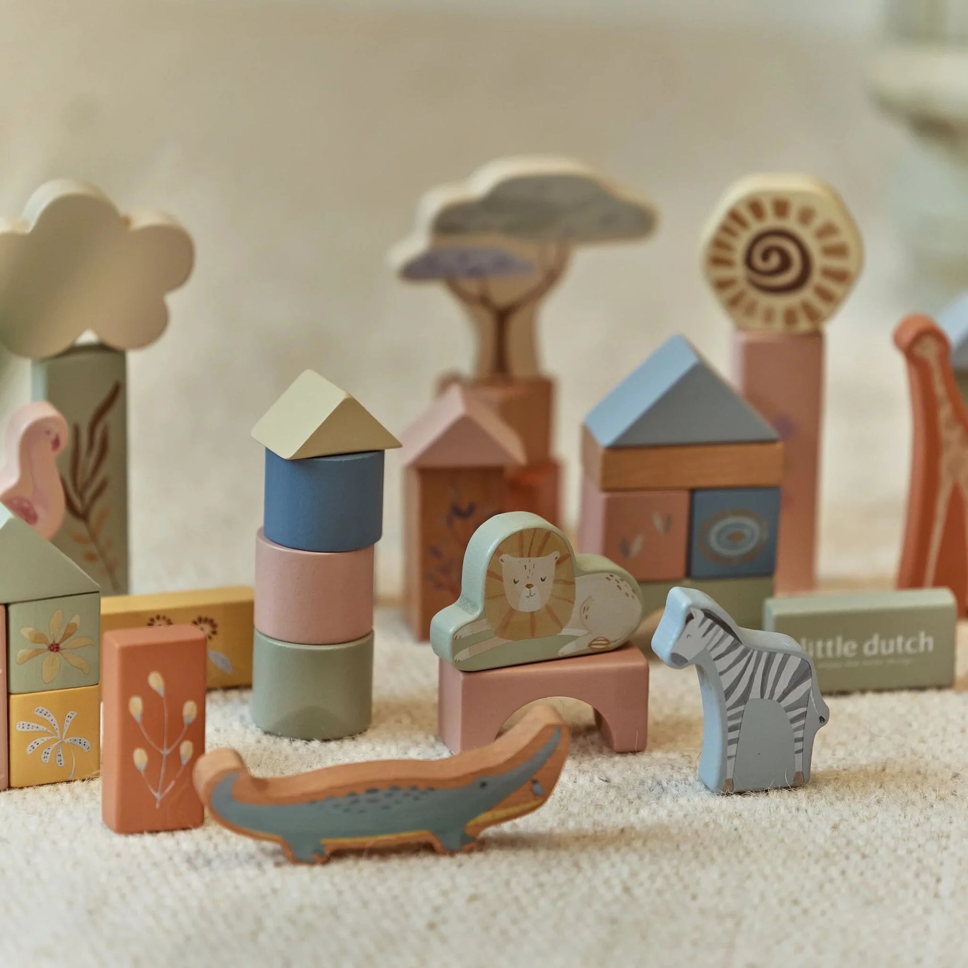 Koka kluči Safari Friends, Building Blocks, Little Dutch, LD7445