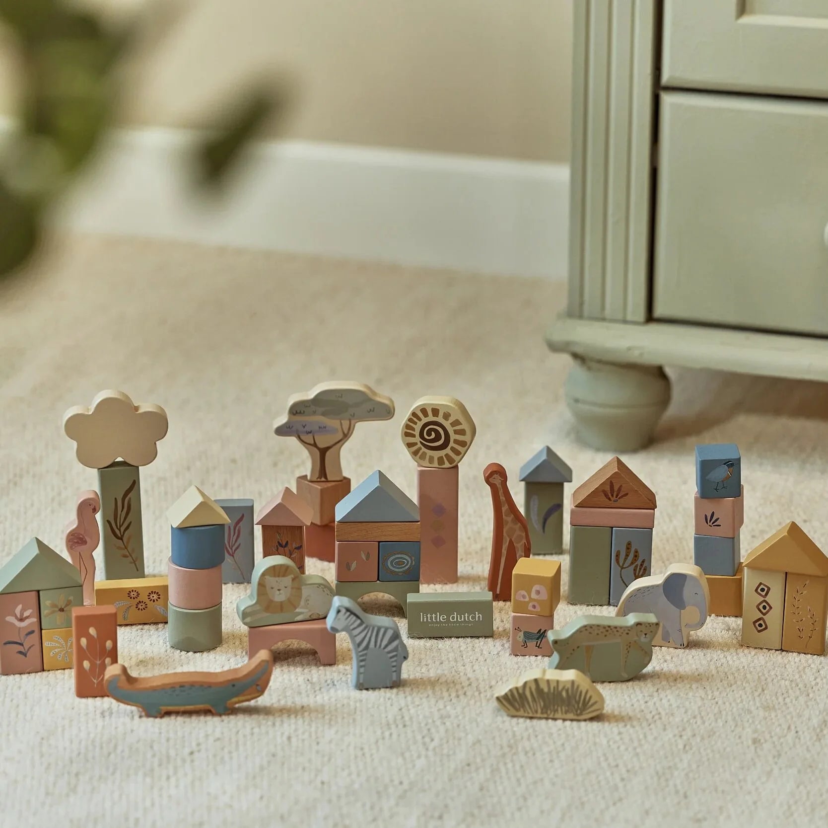 Koka kluči Safari Friends, Building Blocks, Little Dutch, LD7445