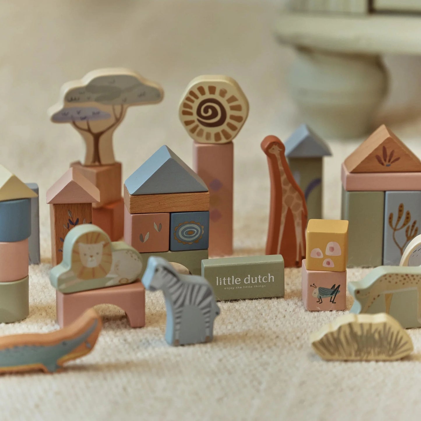 Koka kluči Safari Friends, Building Blocks, Little Dutch, LD7445