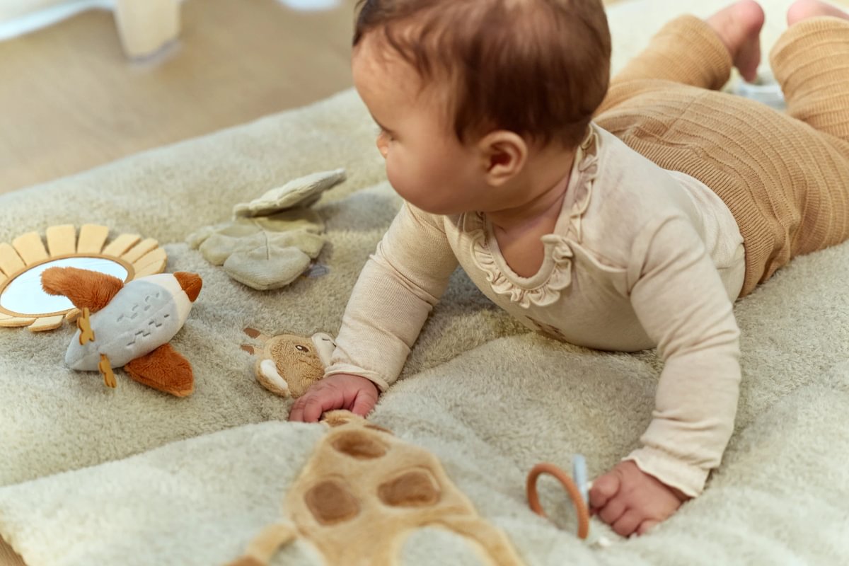 Aktivitāšu paklājiņš, Playpen Mat Safari Friends, Little Dutch