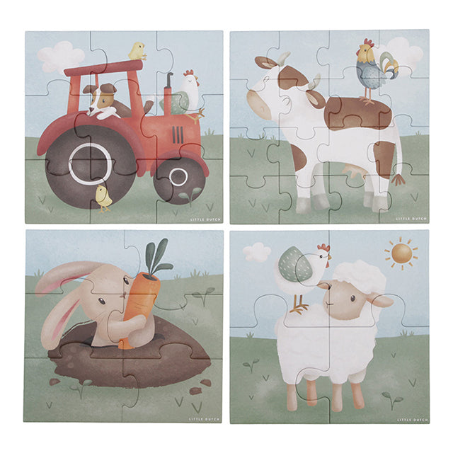 Little Farm puzle 4in1, Little Dutch