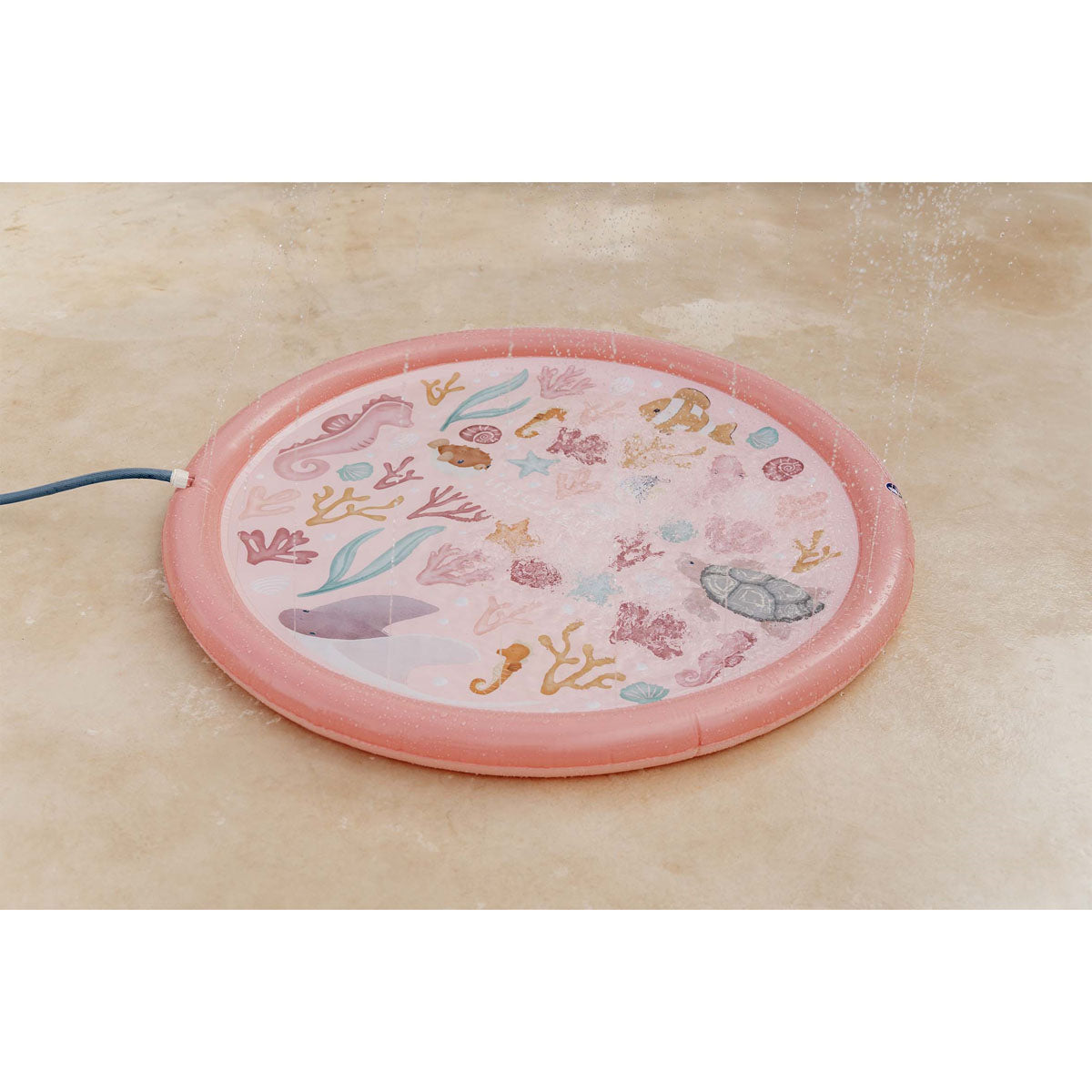 Piepūšamais strūklaku baseins Ocean Dreams Pink, Sprinkler Mat, Little Dutch, LD2012396