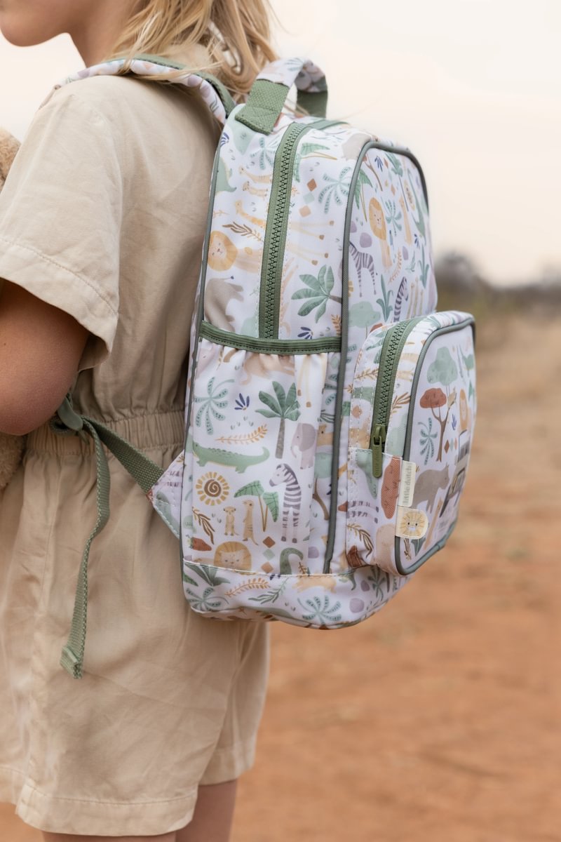 Bērnu mugursoma, Safari Friends Large Backpack, Little Dutch, LD4920