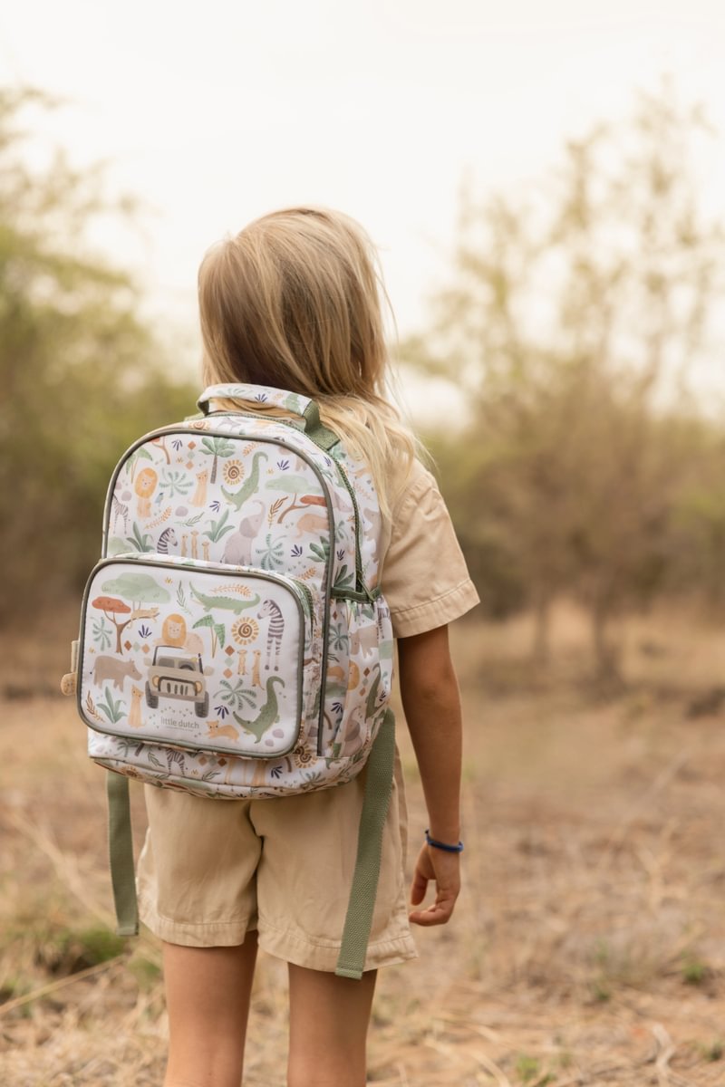 Bērnu mugursoma, Safari Friends Large Backpack, Little Dutch, LD4920