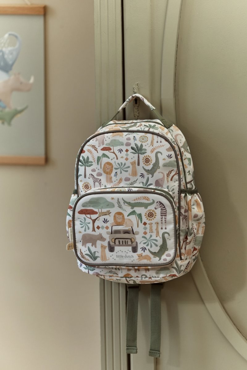 Bērnu mugursoma, Safari Friends Large Backpack, Little Dutch, LD4920