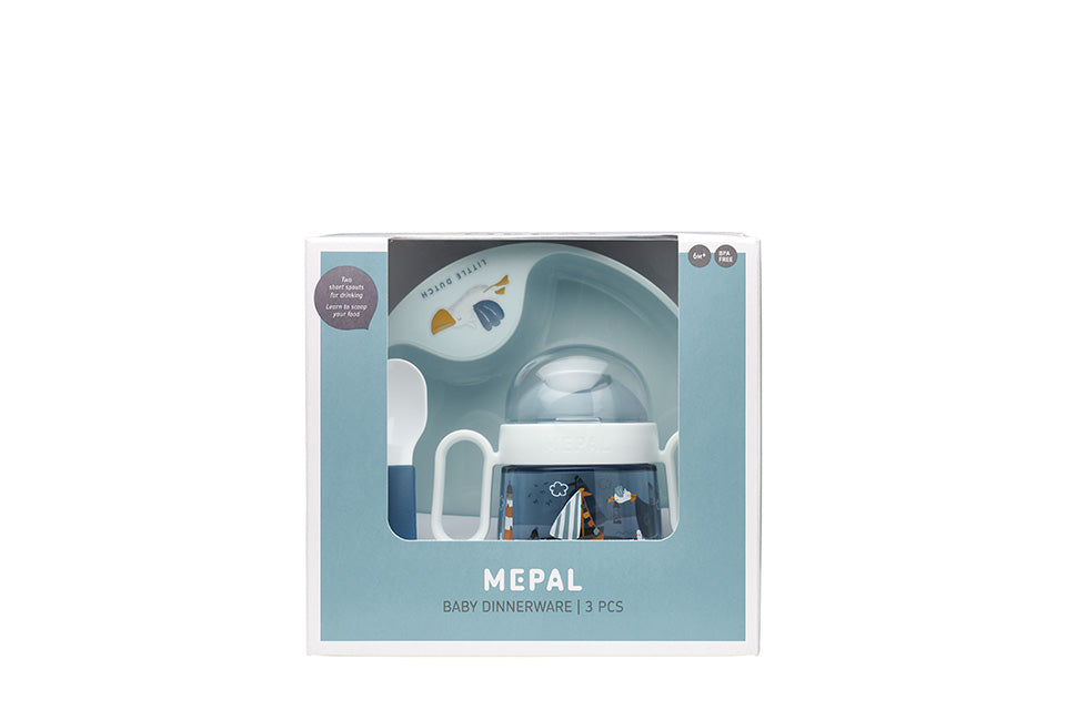 Mazuļu trauku komplekts Sailors Bay, Baby dinnerware, 3 vienības, Little Dutch, 108040065244
