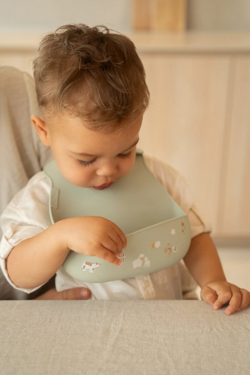 Silikona lacīte, Silicone Bib Little Farm, Littke Dutch, ld108034565399
