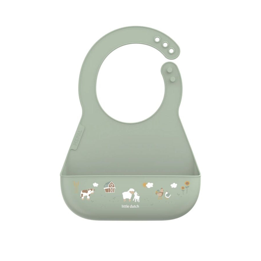 Silikona lacīte, Silicone Bib Little Farm, Littke Dutch, ld108034565399