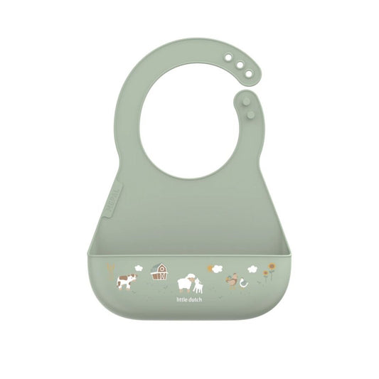 Silikona lacīte, Silicone Bib Little Farm, Littke Dutch, ld108034565399