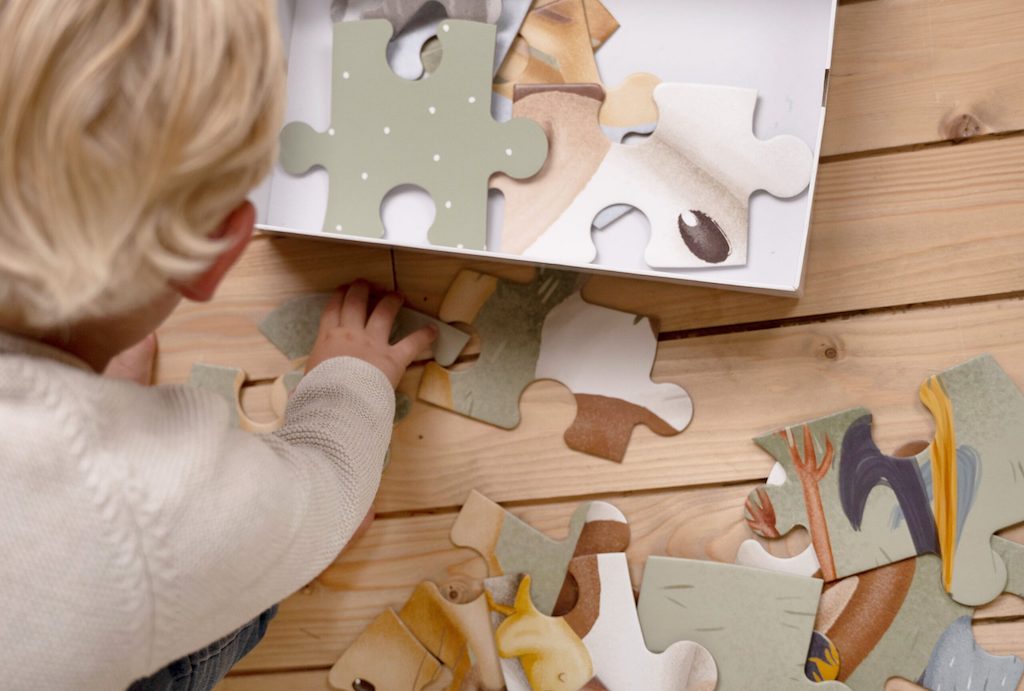 Lielizmēra grīdas puzle Little Farm, Floor Puzzle XL, Little Dutch, LD7150