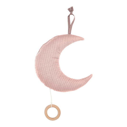Muzikālā rotaļlieta mēness, Music box Moon, Pure Pink, Little Dutch, TE20830150
