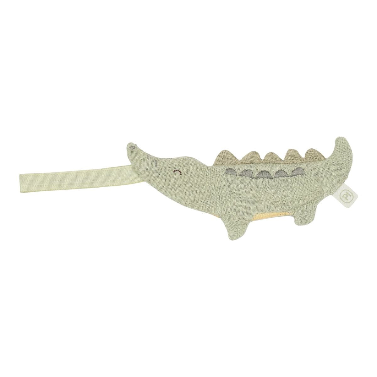 Mīļlupatiņa - knupīša turētājs Crocodile, Pacifier Cloth Safari Leo, Little Dutch, TE21216047