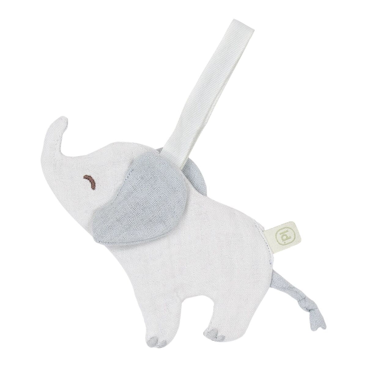 Mīļlupatiņa - knupīša turētājs Elephant, Pacifier Cloth Safari Wonders, Little Dutch, TE21236047