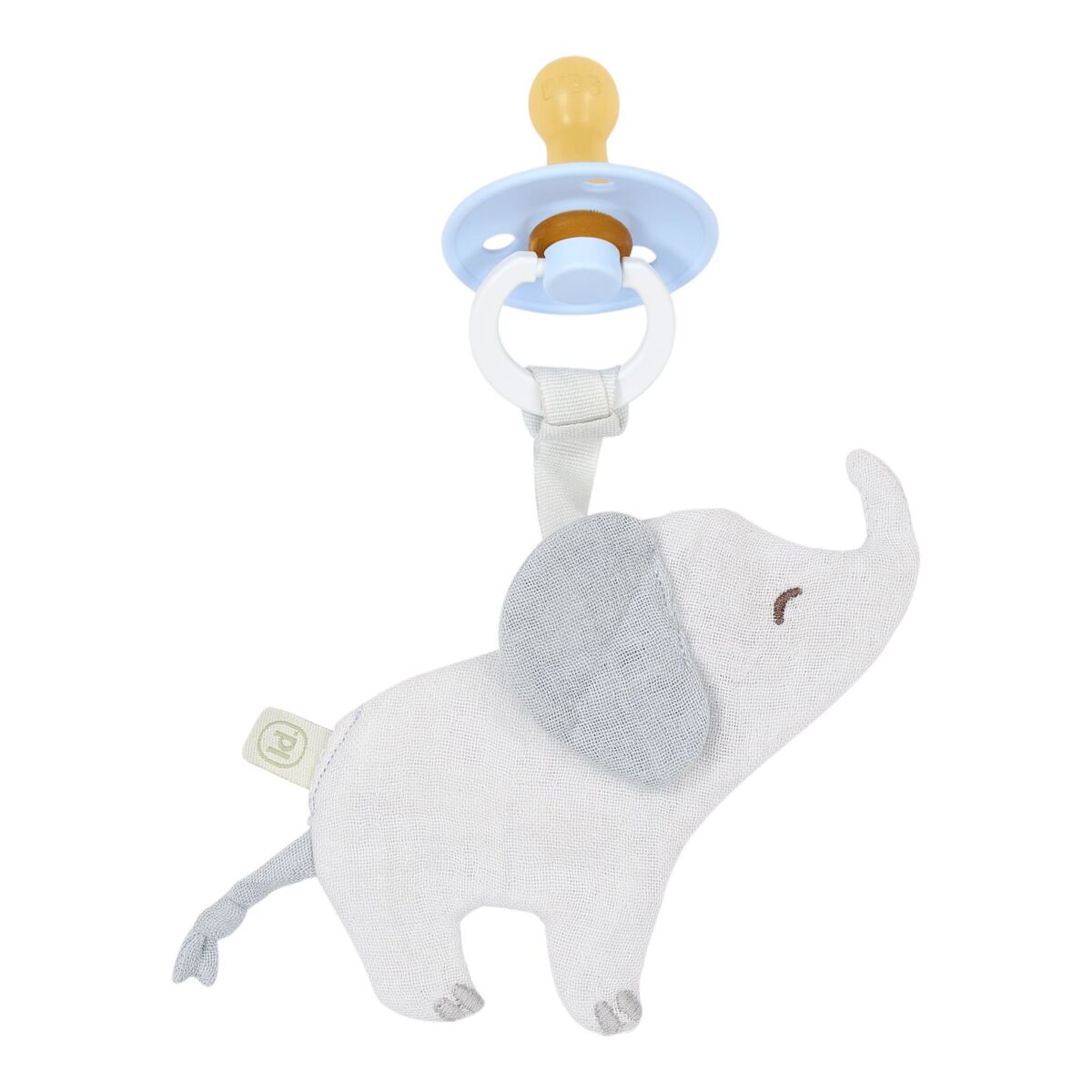 Mīļlupatiņa - knupīša turētājs Elephant, Pacifier Cloth Safari Wonders, Little Dutch, TE21236047