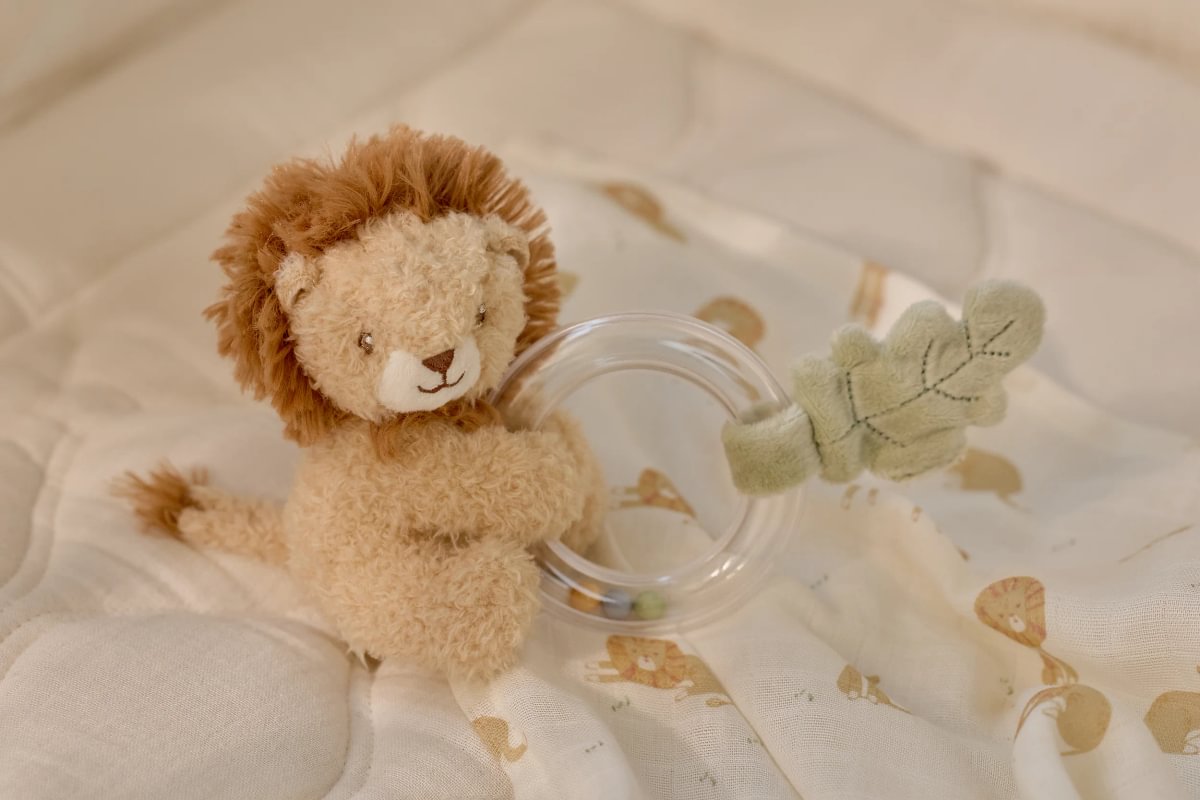 Graužamais grabulis Lauva - Lion, Safari Friends, Ring Rattle, Little Dutch, Artikuls: 8314