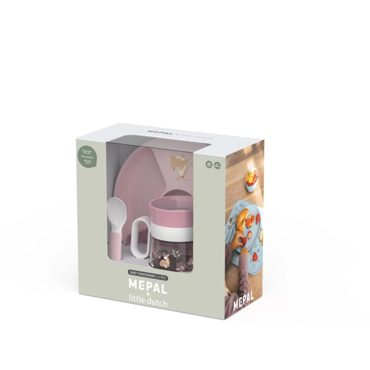 Mazuļu trauku komplekts Fairy Garden, Baby Dinneware 3-Piece Set, Little Dutch, LD108040565406