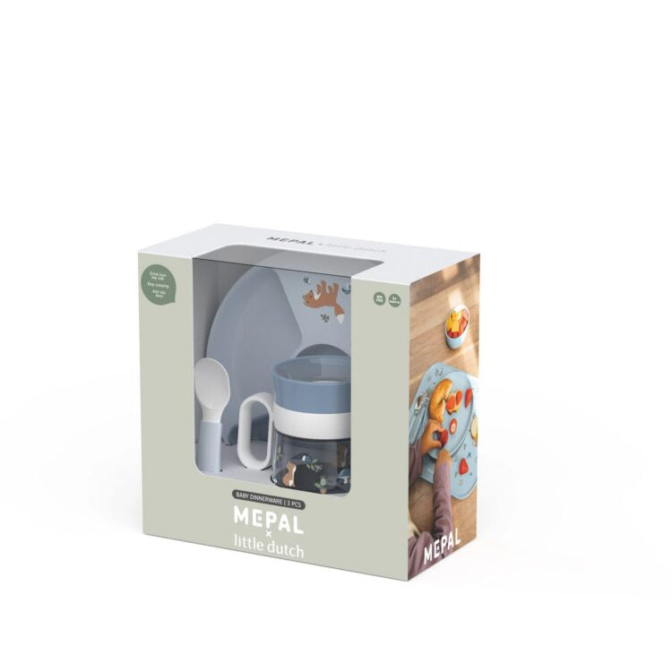 Mazuļu trauku komplekts Forest Friends, Baby Dinneware 3-Piece Set, Little Dutch, LD108040565408