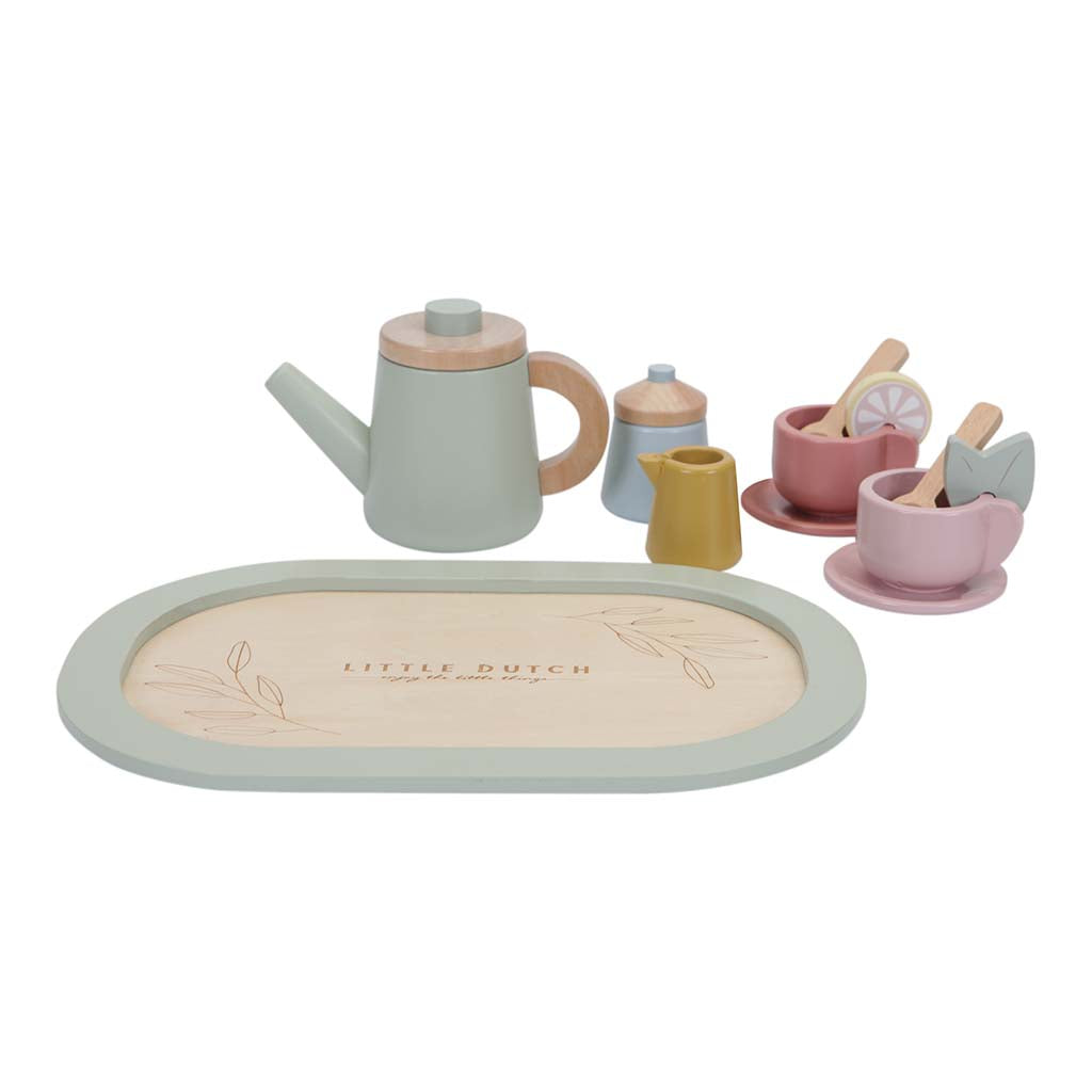 Koka tējas servīze, Wooden tea set, Little Dutch