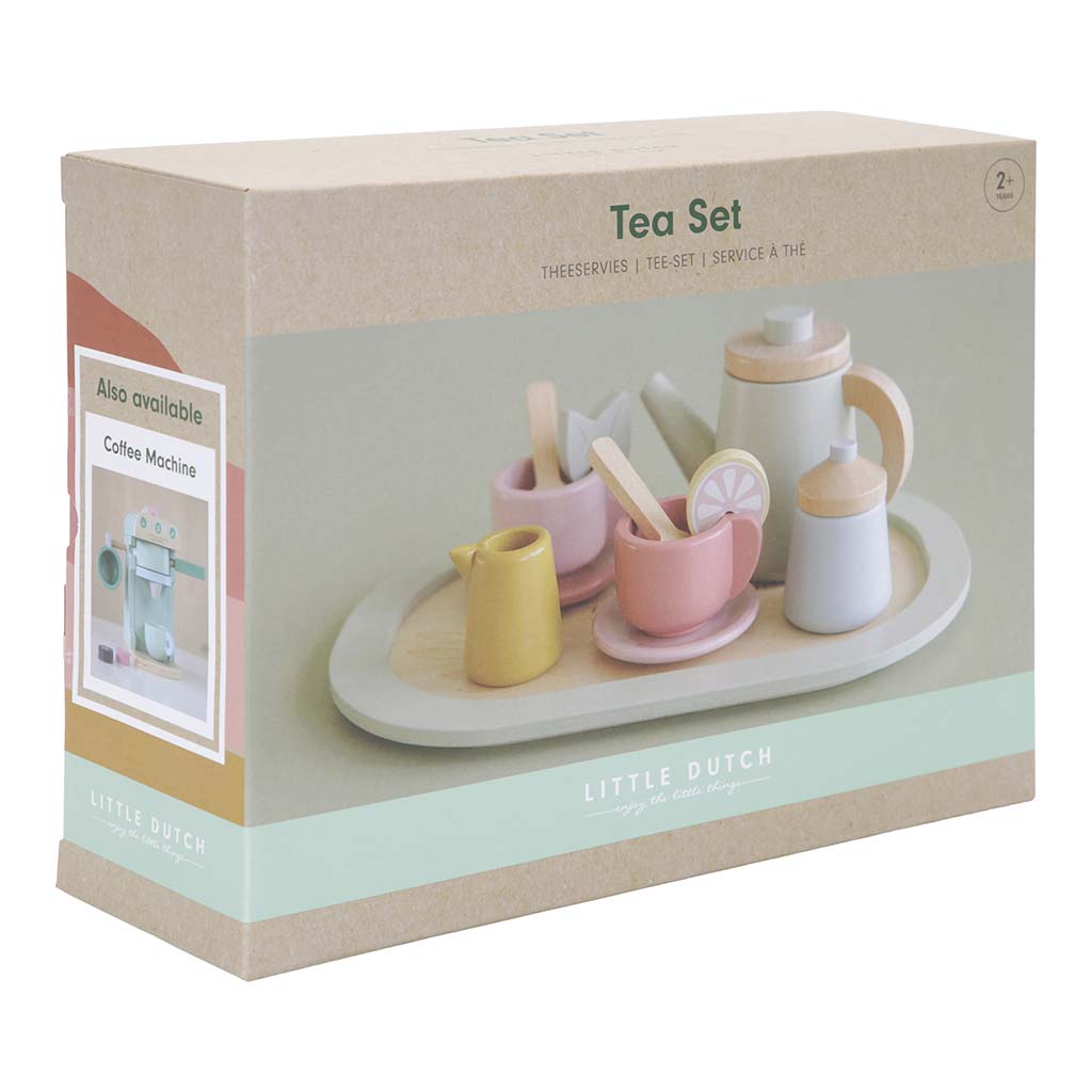 Koka tējas servīze, Wooden tea set, Little Dutch