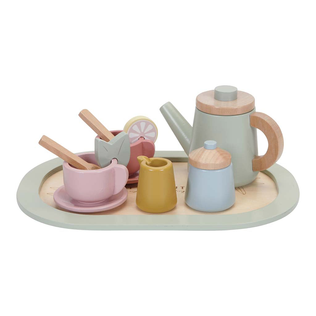 Koka tējas servīze, Wooden tea set, Little Dutch