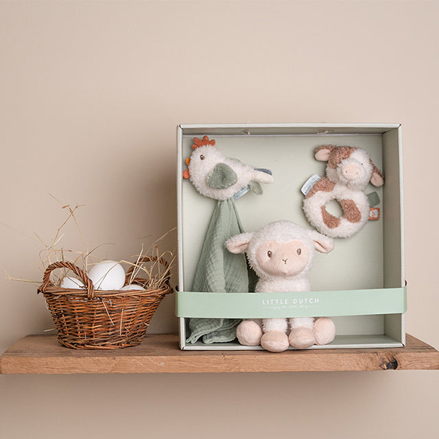 Raudzību dāvanu komplekts jaundzimušajam, Giftbox Little Farm, Little Dutch, LD8815