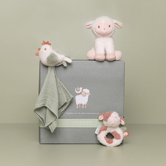 Raudzību dāvanu komplekts jaundzimušajam, Giftbox Little Farm, Little Dutch, LD8815
